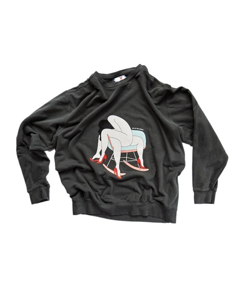 SON OF THE CHEESE（サノバチーズ）の「FUCCI 'LEAVE ME ALONE' SWEAT（スウェット・メンズ・ピンク系その他/グレー/クリーム・MEDIUM/LARGE/X-LARGE）」の6枚目の写真