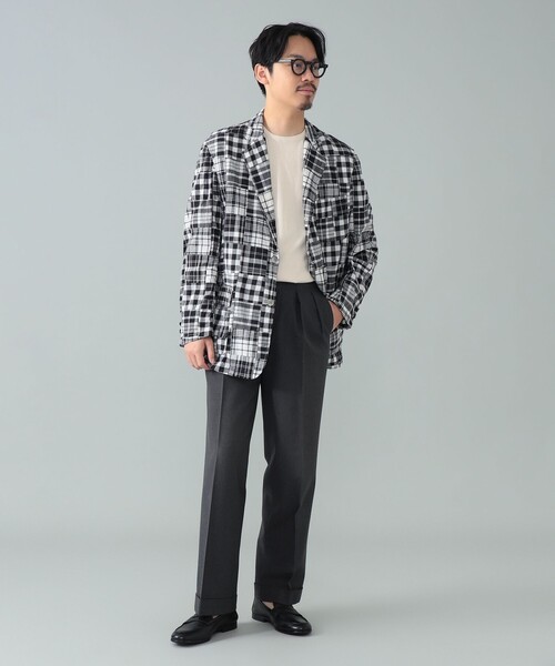 BROOKS BROTHERS(ブルックスブラザーズ)の「【別注】Brooks Brothers / マドラスチェック パッチワーク ジャケット(その他アウター・メンズ・ブラウン/ブラック・S/XL/L/M)」の3枚目の写真