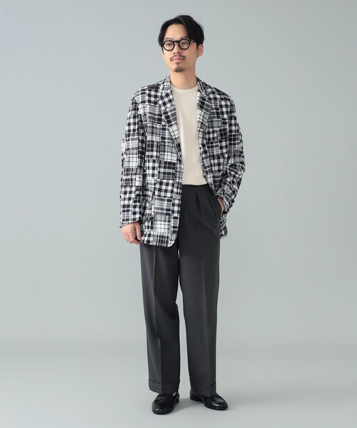 BROOKS BROTHERS(ブルックスブラザーズ)の「【別注】Brooks Brothers / マドラスチェック パッチワーク ジャケット(その他アウター・メンズ・ブラウン/ブラック・S/XL/L/M)」の4枚目の写真