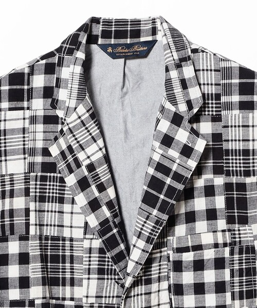 BROOKS BROTHERS(ブルックスブラザーズ)の「【別注】Brooks Brothers / マドラスチェック パッチワーク ジャケット(その他アウター・メンズ・ブラウン/ブラック・S/XL/L/M)」の12枚目の写真