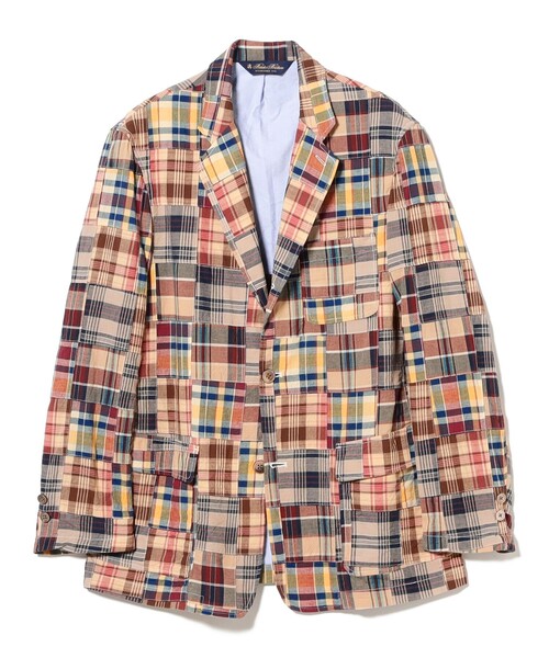 BROOKS BROTHERS(ブルックスブラザーズ)の「【別注】Brooks Brothers / マドラスチェック パッチワーク ジャケット(その他アウター・メンズ・ブラウン/ブラック・S/XL/L/M)」の8枚目の写真