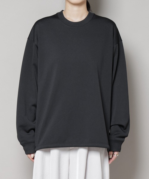 NANO universe（ナノユニバース）の「「MC」coveross(R)フリースボンディングクルーネック(セットアップ可)（Tシャツ/カットソー・レディース・ブラック/ブラウン・FREE）」の21枚目の写真