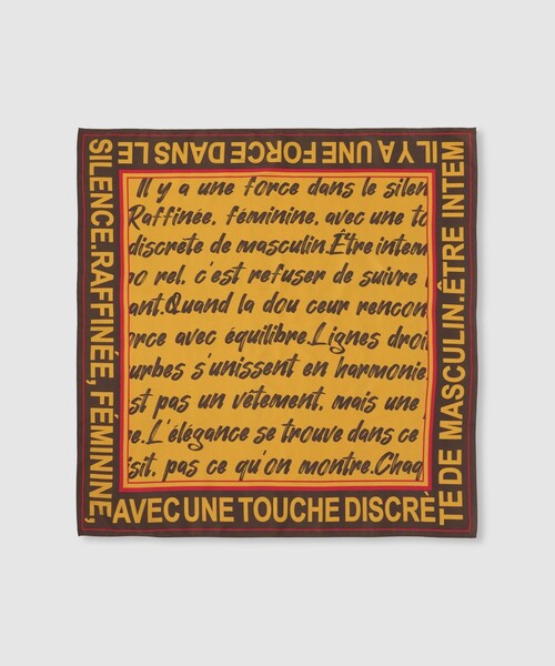 allureville（アルアバイル）の「フォントロゴスカーフ（バンダナ/スカーフ・レディース・ブラウン/ブラック/ブルー・FREE）」の8枚目の写真