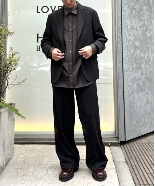 LOVELESS(ラブレス)の「ラメツイードワイドスラックス(JAPAN)(スラックス・メンズ・ブラック・S/M/L)」の2枚目の写真