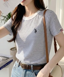 【U.S. POLO ASSN.】クルーネック スムースTシャツ