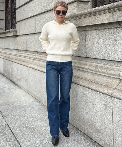 JENNE（ジェンヌ）の「パールフーディー（カーディガン/ボレロ・レディース・アイボリー/ブラック・SMALL/LARGE/MEDIUM）」の13枚目の写真