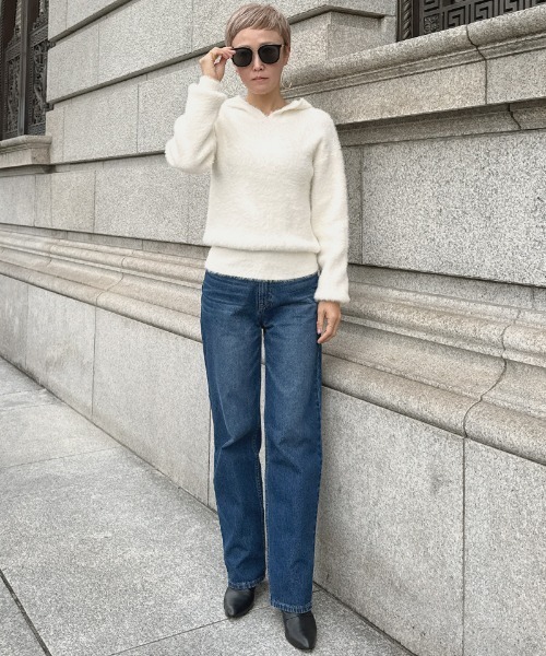 JENNE（ジェンヌ）の「パールフーディー（カーディガン/ボレロ・レディース・アイボリー/ブラック・SMALL/LARGE/MEDIUM）」の22枚目の写真