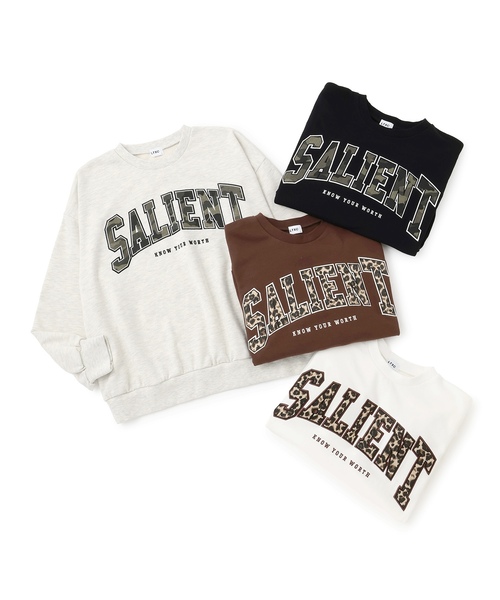 LOVETOXIC（ラブトキシック）の「【LTXC】柄ロゴアップリケルーズスウェット（スウェット・キッズ・ブラック/オフホワイト/ホワイト系その他/ブラウン・L:160cm/130cm/S:140cm/M:150cm）」の11枚目の写真