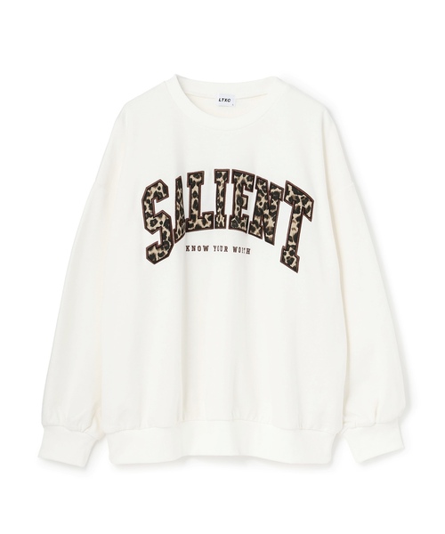 LOVETOXIC（ラブトキシック）の「【LTXC】柄ロゴアップリケルーズスウェット（スウェット・キッズ・ブラック/オフホワイト/ホワイト系その他/ブラウン・L:160cm/130cm/S:140cm/M:150cm）」の12枚目の写真