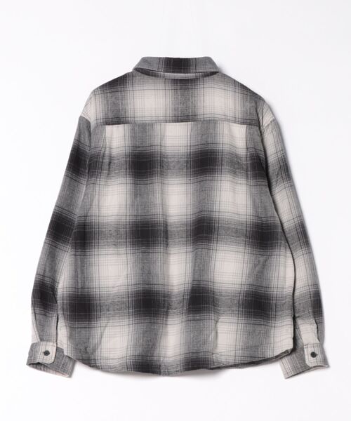 VIBGYOR（ヴィブジョー）の「裏フリースチェックシャツCPO(CN)（ブルゾン・メンズ・ホワイト/ブラウン/ベージュ/ネイビー/ブラック/ブルー・MEDIUM/LARGE）」の10枚目の写真