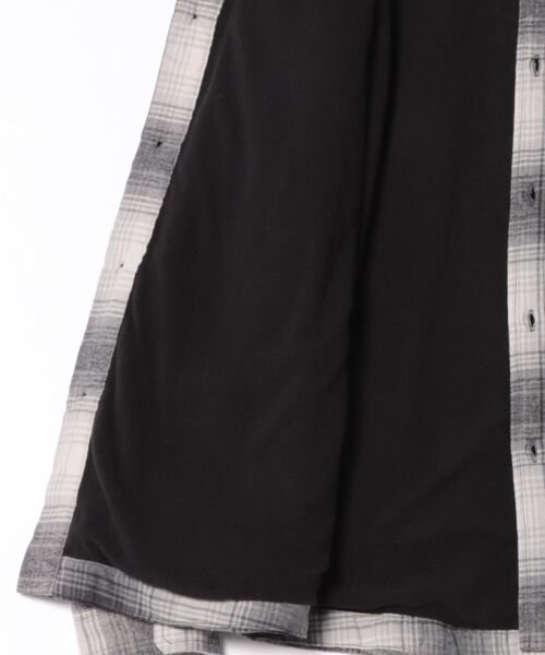 VIBGYOR（ヴィブジョー）の「裏フリースチェックシャツCPO(CN)（ブルゾン・メンズ・ホワイト/ブラウン/ベージュ/ネイビー/ブラック/ブルー・MEDIUM/LARGE）」の11枚目の写真