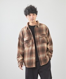 VIBGYOR（ヴィブジョー）の「裏フリースチェックシャツCPO(CN)（ブルゾン）」