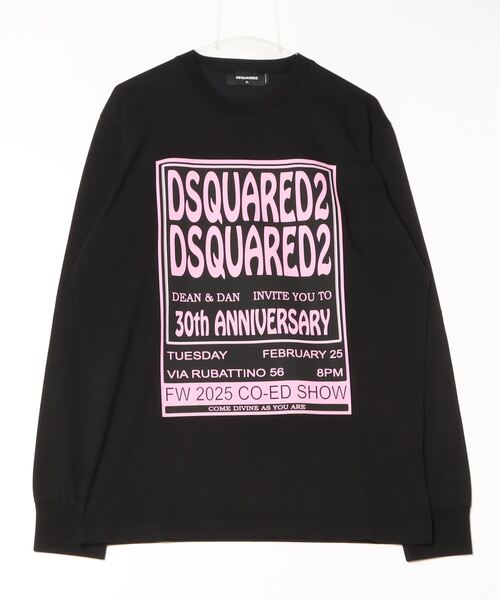 DSQUARED2(ディースクエアード)の「(日本限定 )30th anniv. Regular Fit/0252(Tシャツ/カットソー・メンズ・ブラック/ホワイト・L/M/S/XL)」の1枚目の写真