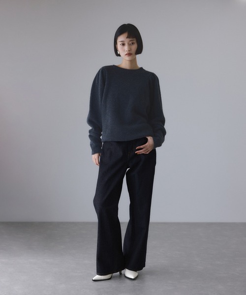 NEEDBY heritage（ニードバイヘリテージ）の「【NEEDBY for ADAM ET ROPE'】別注HANA（デニムパンツ・レディース・ブルー/ネイビー・24/25/26/27）」の6枚目の写真