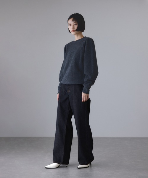 NEEDBY heritage（ニードバイヘリテージ）の「【NEEDBY for ADAM ET ROPE'】別注HANA（デニムパンツ・レディース・ブルー/ネイビー・24/25/26/27）」の7枚目の写真