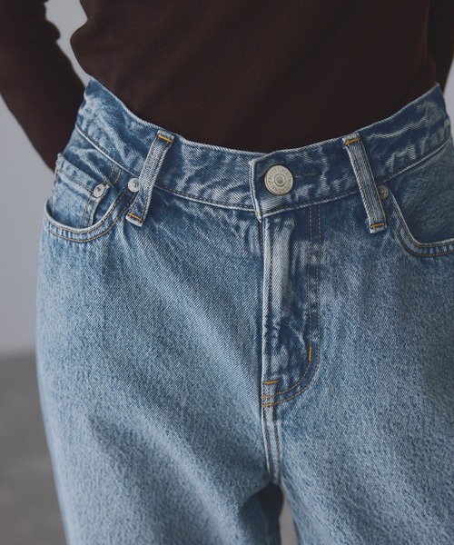 NEEDBY heritage（ニードバイヘリテージ）の「【NEEDBY for ADAM ET ROPE'】別注HANA（デニムパンツ・レディース・ブルー/ネイビー・24/25/26/27）」の10枚目の写真