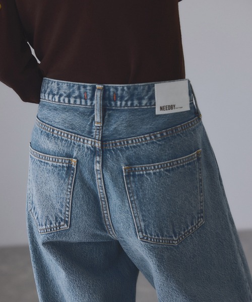 NEEDBY heritage（ニードバイヘリテージ）の「【NEEDBY for ADAM ET ROPE'】別注HANA（デニムパンツ・レディース・ブルー/ネイビー・24/25/26/27）」の12枚目の写真