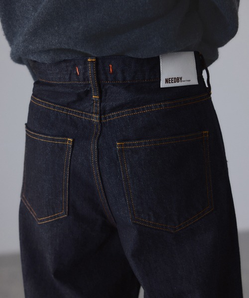 NEEDBY heritage（ニードバイヘリテージ）の「【NEEDBY for ADAM ET ROPE'】別注HANA（デニムパンツ・レディース・ブルー/ネイビー・24/25/26/27）」の16枚目の写真