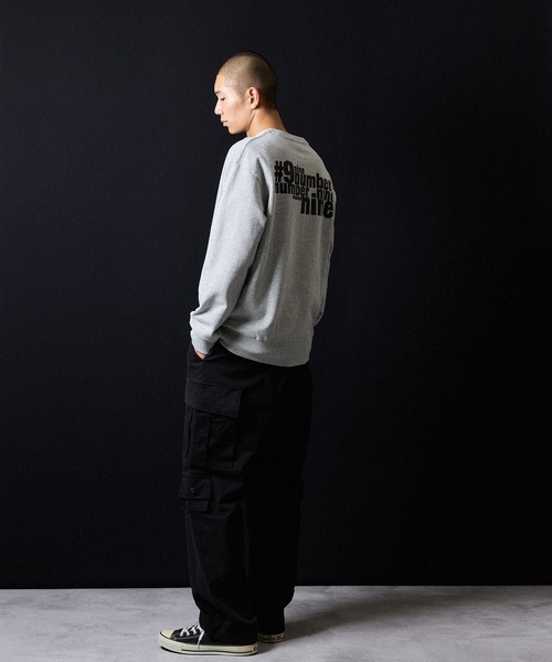 NUMBER (N)INE（ナンバーナイン）の「N(N) number nine PRINTED CLASSIC CREWNECK SWEATSHIRT / エヌエヌ ナンバーナイン ロゴプリント クラシック クルーネック スウェットシャツ（スウェット・メンズ・ブラック/トップグレー・M/L/XL）」の7枚目の写真