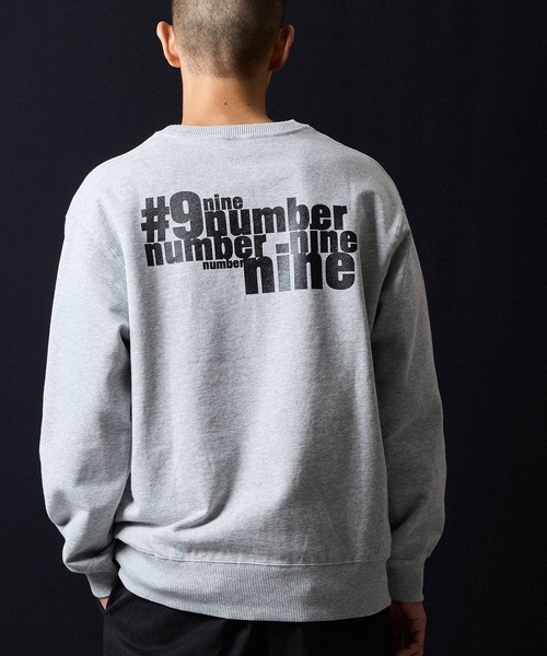 NUMBER (N)INE（ナンバーナイン）の「N(N) number nine PRINTED CLASSIC CREWNECK SWEATSHIRT / エヌエヌ ナンバーナイン ロゴプリント クラシック クルーネック スウェットシャツ（スウェット・メンズ・ブラック/トップグレー・M/L/XL）」の5枚目の写真