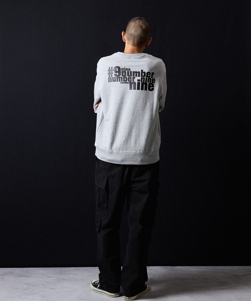 NUMBER (N)INE（ナンバーナイン）の「N(N) number nine PRINTED CLASSIC CREWNECK SWEATSHIRT / エヌエヌ ナンバーナイン ロゴプリント クラシック クルーネック スウェットシャツ（スウェット・メンズ・ブラック/トップグレー・M/L/XL）」の8枚目の写真
