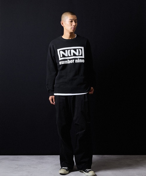 NUMBER (N)INE（ナンバーナイン）の「N(N) number nine PRINTED CLASSIC CREWNECK SWEATSHIRT / エヌエヌ ナンバーナイン ロゴプリント クラシック クルーネック スウェットシャツ（スウェット・メンズ・ブラック/トップグレー・M/L/XL）」の13枚目の写真