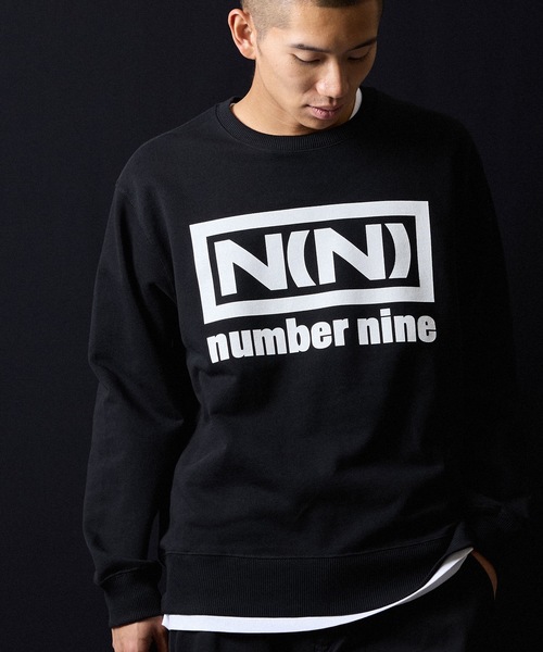 NUMBER (N)INE（ナンバーナイン）の「N(N) number nine PRINTED CLASSIC CREWNECK SWEATSHIRT / エヌエヌ ナンバーナイン ロゴプリント クラシック クルーネック スウェットシャツ（スウェット・メンズ・ブラック/トップグレー・M/L/XL）」の9枚目の写真