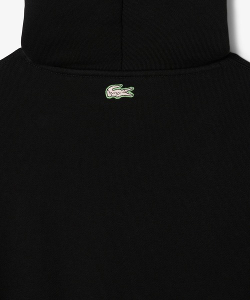 LACOSTE(ラコステ)の「テニスヘリテージプリントスウェットフーディー(パーカー・メンズ・ブラック・3/2/4/5)」の7枚目の写真