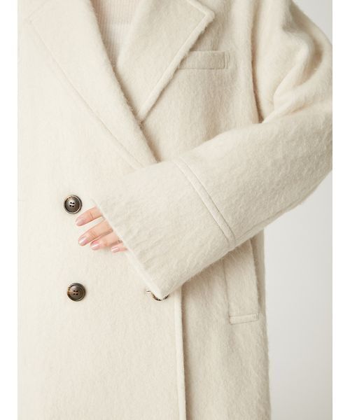 オーバーサイズウールシャギージャコット（テーラードジャケット