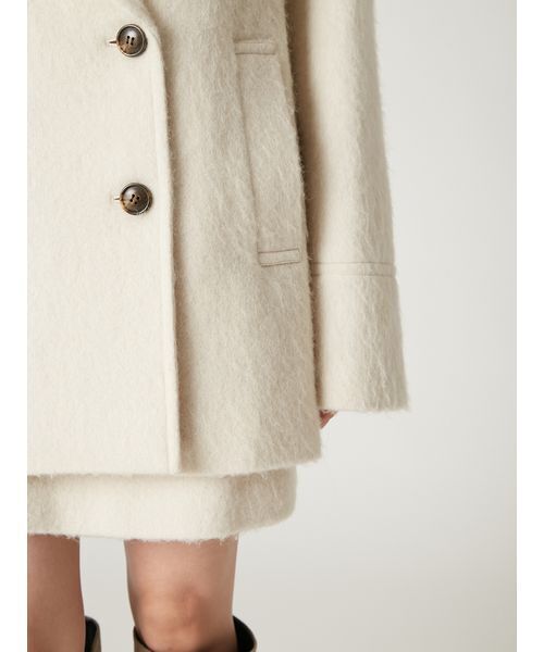 オーバーサイズウールシャギージャコット（テーラードジャケット