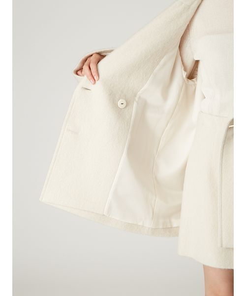 オーバーサイズウールシャギージャコット（テーラードジャケット