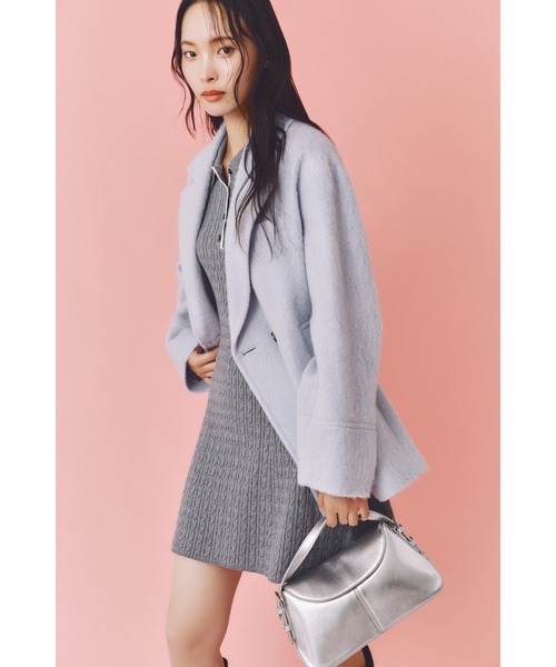 セール】オーバーサイズウールシャギージャコット（テーラード