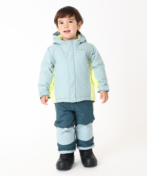 Columbia OMNI-HEAT 子ども用ウェアセット L グリーン グレー Columbia