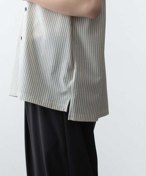 ATTACHMENT(アタッチメント)の「WO/PE ストライプ オープンカラー S/S SHIRT / WO/PE STRIPE OPEN COLLAR S/S SHIRT(シャツ/ブラウス・メンズ・ブルー/グレー/レッド・2/1/3)」の19枚目の写真