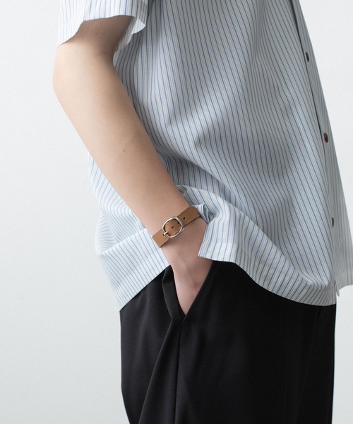 ATTACHMENT(アタッチメント)の「WO/PE ストライプ オープンカラー S/S SHIRT / WO/PE STRIPE OPEN COLLAR S/S SHIRT(シャツ/ブラウス・メンズ・ブルー/グレー/レッド・2/1/3)」の16枚目の写真