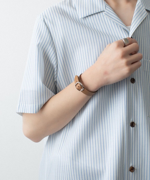 ATTACHMENT(アタッチメント)の「WO/PE ストライプ オープンカラー S/S SHIRT / WO/PE STRIPE OPEN COLLAR S/S SHIRT(シャツ/ブラウス・メンズ・ブルー/グレー/レッド・2/1/3)」の17枚目の写真