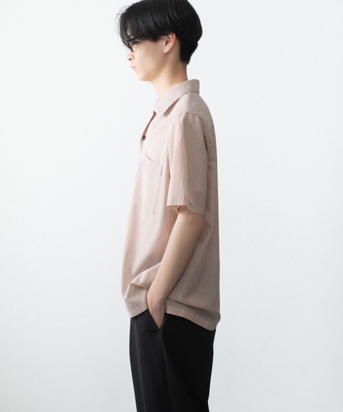 ATTACHMENT(アタッチメント)の「WO/PE ストライプ オープンカラー S/S SHIRT / WO/PE STRIPE OPEN COLLAR S/S SHIRT(シャツ/ブラウス・メンズ・ブルー/グレー/レッド・2/1/3)」の10枚目の写真