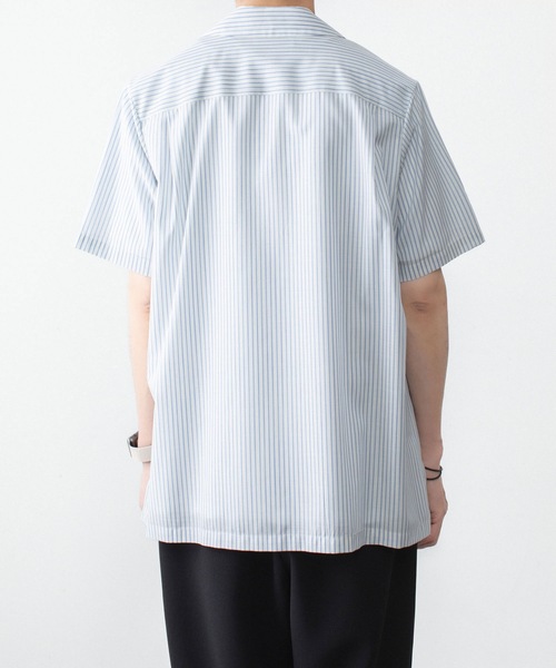 ATTACHMENT（アタッチメント）の「WO/PE ストライプ オープンカラー S/S SHIRT / WO/PE STRIPE OPEN COLLAR S/S SHIRT（シャツ/ブラウス・メンズ・ブルー/グレー/レッド・2/1/3）」の14枚目の写真
