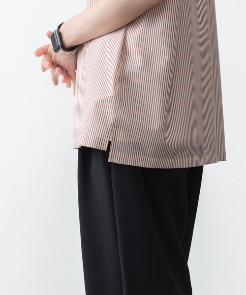 ATTACHMENT（アタッチメント）の「WO/PE ストライプ オープンカラー S/S SHIRT / WO/PE STRIPE OPEN COLLAR S/S SHIRT（シャツ/ブラウス・メンズ・ブルー/グレー/レッド・2/1/3）」の19枚目の写真