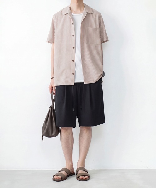 ATTACHMENT（アタッチメント）の「WO/PE ストライプ オープンカラー S/S SHIRT / WO/PE STRIPE OPEN COLLAR S/S SHIRT（シャツ/ブラウス・メンズ・ブルー/グレー/レッド・2/1/3）」の18枚目の写真