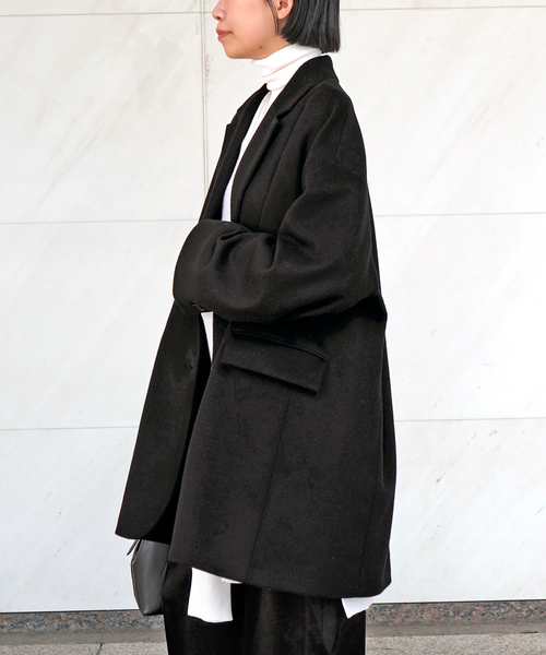 AP STUDIO（エーピーストゥディオ）の「オーバーサイズジャケットコート（その他アウター・レディース・グレー/ブラック/チョコ・36/38）」の9枚目の写真