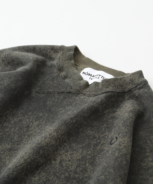 NOMA t.d.（ノーマティーディー）の「NOMARHYTHM TEXTILE (ノーマリズム テキスタイル) Hand Dye Twist スウェット（スウェット・メンズ・グリーン・2/3）」の4枚目の写真