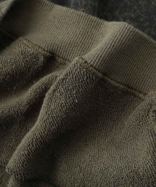 NOMA t.d.（ノーマティーディー）の「NOMARHYTHM TEXTILE (ノーマリズム テキスタイル) Hand Dye Twist スウェット（スウェット・メンズ・グリーン・2/3）」の6枚目の写真