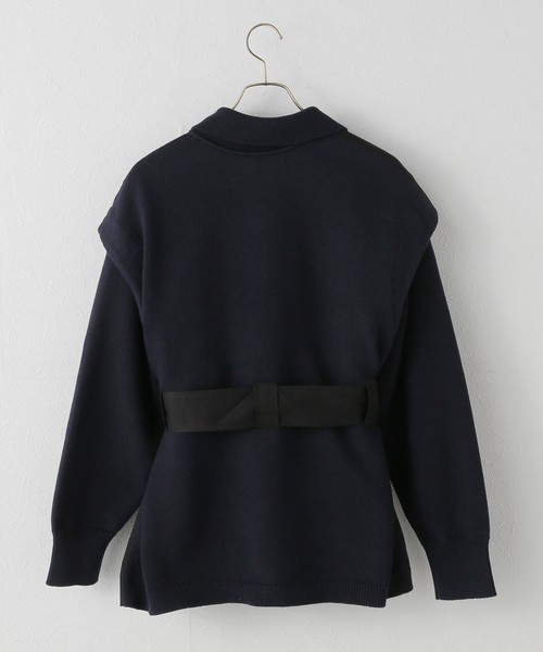 JOURNAL STANDARD(ジャーナルスタンダード)の「ベストセットニットカーデ(ニット/セーター・レディース・ブラウン/ネイビー・FREE)」の3枚目の写真