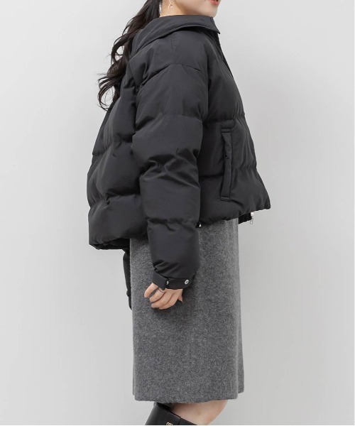 RANDA（ランダ）の「クロップドライトパファーコート（ダウンジャケット/コート・レディース・ホワイト/ベージュ/ブラック・FREE）」の13枚目の写真