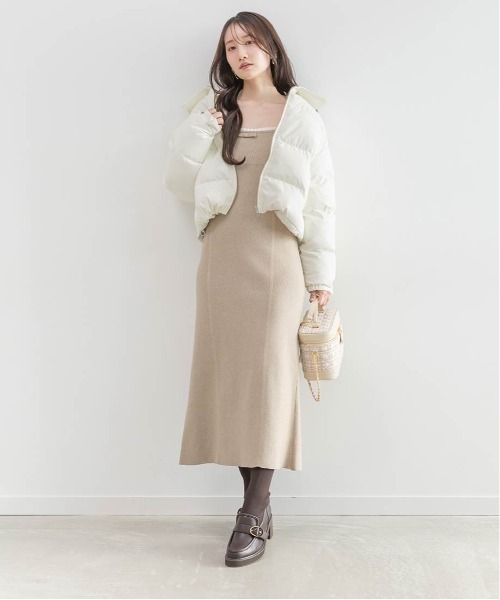 RANDA（ランダ）の「クロップドライトパファーコート（ダウンジャケット/コート・レディース・ホワイト/ベージュ/ブラック・FREE）」の18枚目の写真