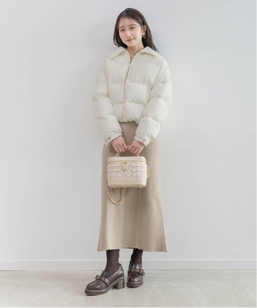 RANDA（ランダ）の「クロップドライトパファーコート（ダウンジャケット/コート・レディース・ホワイト/ベージュ/ブラック・FREE）」の21枚目の写真