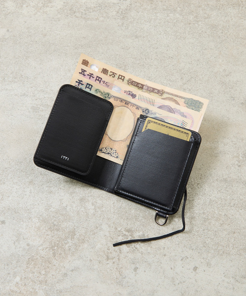 And A(アンドエー)の「ITTI イッチ / CRISTY WIND COMPACT WLT RAPTO PREMIER ラプトプレミアクリスティーウインドコンパクトウォレット 2つ折り革財布 / ITTI-WLT-028-RPP(財布・メンズ・ブラウン系その他/ブラック/ダークグレー・FREE)」の21枚目の写真