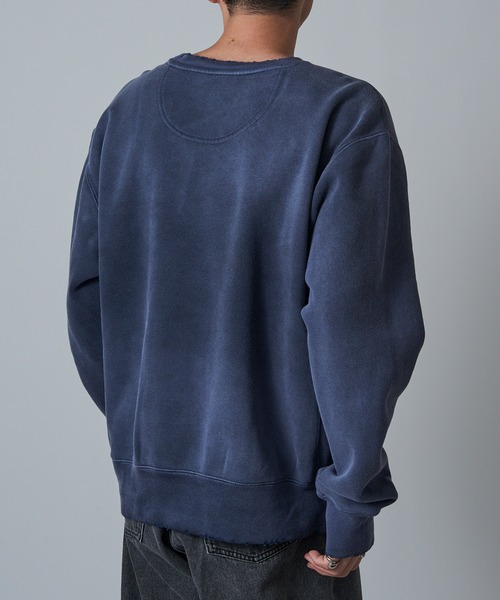 MADE BLANKS(メイドブランクス)の「【MADE BLANKS】14oz Exclusive Varsity Crewneck 14オンス ヘビーウェイト クルーネックスウェット 裏毛 EC312E UNTR(スウェット・メンズ・ネイビー系1/アイボリー・L/M/XL)」の7枚目の写真