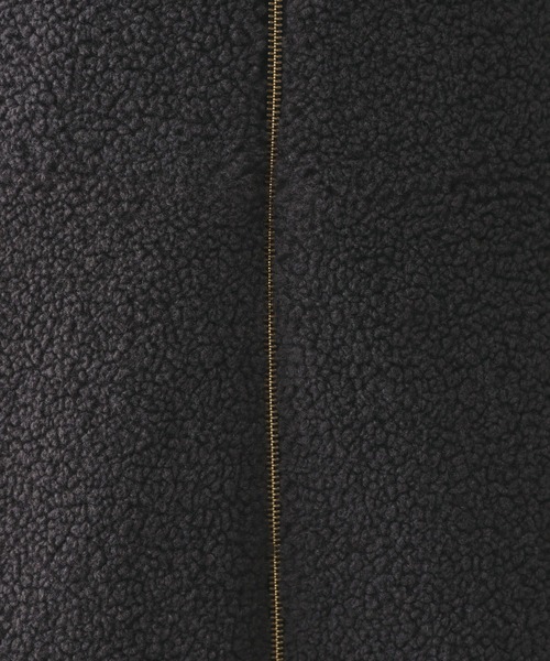 GLOBAL WORK（グローバルワーク）の「ボアライナーベスト/606693（ベスト・レディース・ベージュ/チャコールグレー・MEDIUM/LARGE）」の9枚目の写真